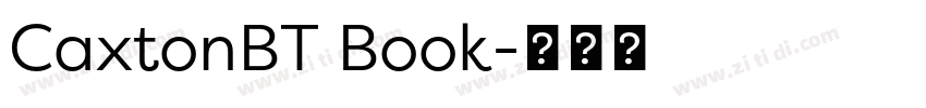 CaxtonBT Book字体转换